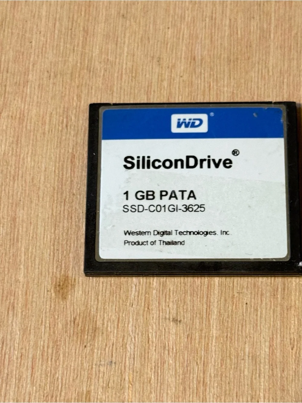 2-Western Digital SiliconDrive SSD-C01GI-3625, 1/2GB PATA Card“UNTESTED”Read Blw